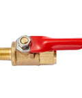 Heavy Duty Brass Inline Mini Ball Valve Shut Off With 180 Degree Handle And One Eighth Inch NPT Female To One Eighth Inch NPT Female