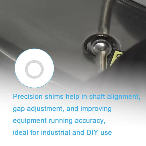 Pro Grade M17x24mm Shim Washer Kit For Machinery Alignment In 304 Stainless Steel 48 Pieces With Precision 0.1mm 0.2mm 0.3mm And 0.5mm Thicknesses For Easy Gap Tuning And Rock Solid Bolt Fits, shaft alignment shim