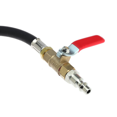 Engine Air Valve Holder Pressure Pipe With Ball Valve M12 M14 To Quarter Inch NPT for Cylinder Leak Testing