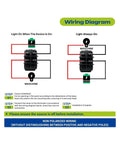 Rugged 4 Pin Soft LED Waterproof Rocker Switch 20A 12V 24V Illuminated On Off Spare Part For Automotive Marine Boat Lighting Circuit Blue 12V Panel Mount Replacement wiring diagram
