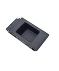 Flush Panel Slide Latch Push To Close For 1.6mm Panel Thickness And 6.4mm Grip Black Finish Durable ABS Body With Stainless Steel Spring
