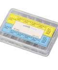All In One Watch Case Gasket Kit With 200 Gaskets And 40 Screws For 2824 2836 284 Movements packaging showing gasket sizes