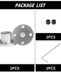 2 Pack 2mm Rigid Aluminum Flange Shaft Coupling With 10mm Outer Diameter And 22mm Flange Height 10.5mm M3 Set Screws Precision Motor Guide Shaft Connector For RC Models Gearhead Grade DIY Projects Lightweight Anti Corrosion Coupler, 2pcs shown