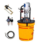 Portable Air Grease Pump With 50 To 1 Pressure Ratio For 5 Gallon Buckets, Fast Lubrication On The Go, visible accessories