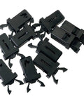 10 Piece Trash Can Lock Replacement Kit with durable spring press buckle and self locking door buckle, black latches visible