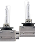 Close-up of two 6000K D3S xenon bulbs for Audi, showing metal and glass construction. Upgrade Your Audi HID Headlights With Dope D3S Xenon Bulbs 6000K Cool White Bi-Xenon Projector Lights 2 Pack Fits A3 A4 A5 A6 A7 A8 S3 S4 S5 RS5 Q5 Q7 Allroad Quattro Not For Halogen Or Reflector Headlamps 10 Minute Easy Install.