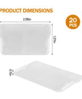 Product dimensions of Plastic Width Drawer Dividers For Craft Cabinets And Small Drawers 20 Pieces Model 40716.