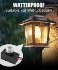 Outdoor Light Sensor Photocell Auto On Off 120 to 277 Volt Dusk to Dawn Switch for Exterior Lighting on lantern at night