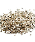Hard Silver Solder Chips 3 Grams Approx 2000 Pieces 0.5 By 1.0 By 0.25mm Tiny Lead Free Cadmium Free Made In USA For Precision Electronics Soldering And Mini PCB Builds scattered on white background