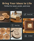Pro Desktop CNC Router For Hobbyists And Pros With 3 Axis Control And Ball Screw, engraving wood crafts and signs.