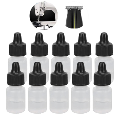 10 Pack Shaver Lubricant Oil For Electric Clippers And Hair Trimmers Maintenance Oil To Reduce Friction And Heat Prevent Dull Blades Extend Blade Life Smooth Shaves Ideal For Home Grooming And Small Machines, 10 clear plastic bottles with black caps
