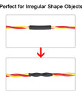 UL Listed Waterproof Heat Shrink Tubing Roll One Half Inch 10 Ft 3 To 1 Adhesive Lined Marine Grade installed on wires