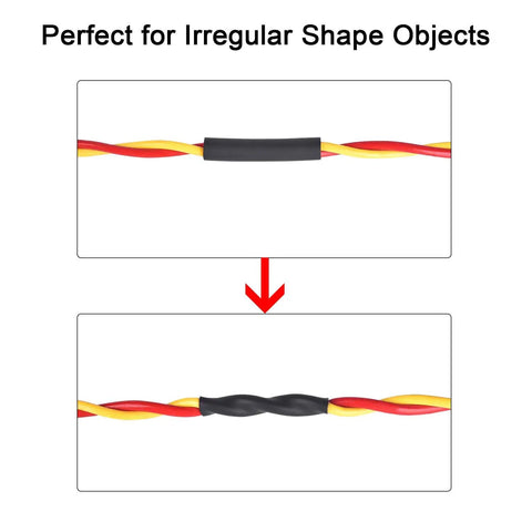 UL Listed Waterproof Heat Shrink Tubing Roll One Half Inch 10 Ft 3 To 1 Adhesive Lined Marine Grade installed on wires