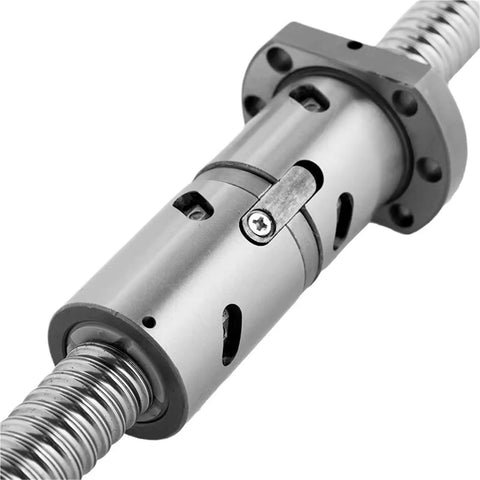 Top Notch High Precision CNC Ball Screw With Nut 1605 C5 360mm Travel product detail showing double nut machined roller