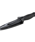 Shiv X Dive Knife For Freediving Spearfishing And Diving With No Slip Rubber Grip Handle Stainless Steel Blade Molded Sheath