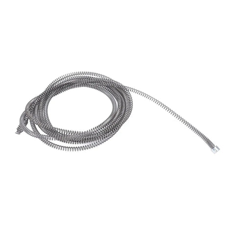 Knockout Sixteen Millimeter Drain Snake Cable for Toilet and Sink Clog Removal, 16mm Mg steel auger cable design.