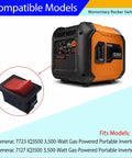 Electric Start Momentary Rocker Switch Replacement For 3500 Watt Inverter Generators next to Generac IQ3500 image