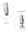 Pro Grade Replacement Tip Foil Hand Cord for medieval fencing accessories, silver stainless steel tip close-up, easy to use