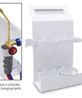 MAPP Torch Kit With Self Pressure Gauge And Tank Stand And Flint Lighter And Safety Glasses No Gas Cylinders Included For Soldering