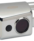 AquaSense EZ Flush Retrofit Kit With Metal Cover Chrome Finish Hands Free Touchless Sensor Upgrade For Urinals And Toilets