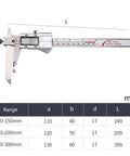 Offset Jaw Caliper 8 Inch 200mm Stainless Steel Vernier Caliper with inch and metric readouts, digital display showing 38.87mm
