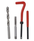 Thread Repair Kit M8x1 25mm Complete Set With Drill Bit, 20 Inserts, Hex Wrench, And Extra Pro Grade Tools For Quick And Easy Thread Repairs In Metal, Plastic, And Aluminum Surfaces. Drill bit, tap, and red installation tools