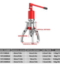 Heavy Duty Hydraulic Gear Puller With Adjustable Two Or Three Jaw Hub Bearing Separator Solid 20 Ton Industrial Build technical diagram.