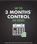 Up to 3 months control of pests, calendar icon, Triazicide Insect Killer For Lawns And Landscapes Concentrate 32 Ounces QuickFlip Hose End