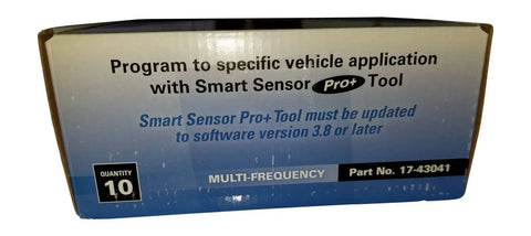 10 Pack TPMS Sensors 17-43041 Multi Frequency Tire Pressure Monitoring System For Cars And Light Trucks No Fuss Install Fast Relearn Compatible With 17-43011 And 17-4301 box, quantity 10