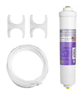 Alkaline PH Plus Inline Filter Kit 10 Inch Calcium Carbonate High Purity Water Treatment, US Made, with 3/8 inch tubing and clips.