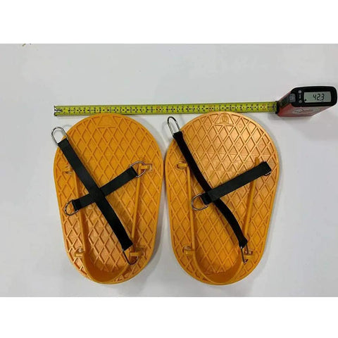 Concrete Plastering Cushion Sleeper Shoes for work that prevent shoe marks on finished floors, measuring tape, 11.8 inches