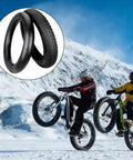 Heavy Duty 20x4.0 Fat Bike Tire Built For Wild E-Bike Rides With Thick Rubber That Handles Rough Trails And Tough Torque To Keep You Smashing It All Day Long, shown with winter riders