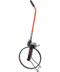 Badass 15.5 Inch Steel Measuring Wheel With Mechanical Counter And Foldable Handle For Construction Sites on display.