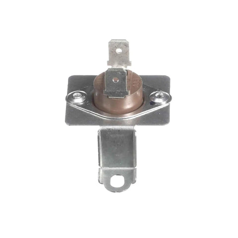 Front view of Genuine OEM Thermal Cut Off Fuse and Bracket Replacement for Clothes Dryers, overheat shutoff kit component