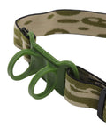 Elastic Headlamp Strap For Outdoor Adventures Premium Nylon And Silicone Band Fits 22 To 32mm Headlights with green buckle