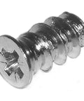 Top Shelf Euro Cabinet Screws For 5Mm Holes 11 5Mm Thread 6 3Mm Shank Varianta Style Phillips Flat Head Nickel Alloy Steel, close-up view.