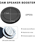 2 Pack 6.5 Inch Car Speaker Foam Seals Slick Self Adhesive Damping Rings High Rebound Soundproof Baffles for audio enhancement