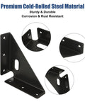 Heavy Duty Corner Brackets 24 Pack With 144 Screws, Metal Gusset Joints For Rock Solid Furniture Support, triangle shelf stabilizers made of premium cold-rolled steel.