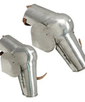 Medieval Battle Ready 15th Century Italian Arm Armor Set With 16 Gauge Steel Straps Genuine Cow Hide Leather Right And Left Arm Guards