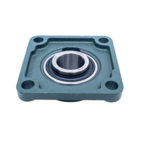 Heavy Duty Pillow Block Bearing UCF208-24 1-1/2 Inch Bore with Cast Iron Housing and Chrome Steel Ball Bearing Square Flange