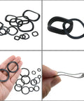 290 Piece Pack Black Manganese Steel Wave Spring Washers Set M5 Through M31 For Electrical Connections In Home And Commercial Appliances Durable Ready To Use Kit For Pros And DIYers