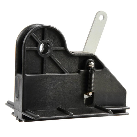 Side view of a Screw Drive Carriage Pull Replacement For Garage Door Opener Plug And Play Durable Alloy Steel Fits Most Screw Drive Openers 36179RS 34107RS Aftermarket featuring durable alloy steel construction.