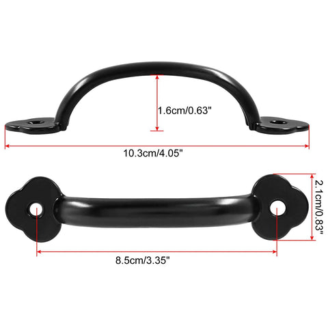 Slick Black Barn Door Handles Set Of Twelve Solid Zinc Alloy Rustic Cabinet Pulls And Closet Sliding Hardware Built Tough For The Daily Grind Straight Up A Game Changer For Home Revamps Bringing That Vintage Vibe To Every Fresh Living Space Setup
