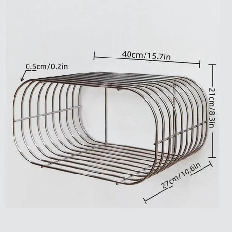 Floating Wall Shelves For Bedroom And More, Metal Hanging Nightstand With Bracket dimensions