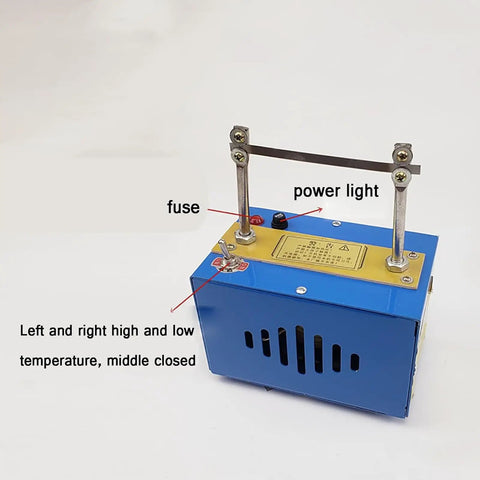 Electric Hot Knife Benchtop Cutter With 105 mm Cutting Width 900 Degree Celsius Blade Temperature 4 Stage Adjustable Control