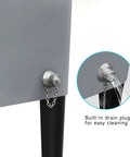 Built-in drain plug on Portable Rolling Cooler Ice Chest Cart Trolley For Outdoor Parties And Patio Decks 80Qt Beer Cooler