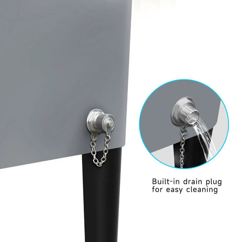 Built-in drain plug on Portable Rolling Cooler Ice Chest Cart Trolley For Outdoor Parties And Patio Decks 80Qt Beer Cooler