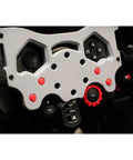 Close-up of Rock Solid F1 Style Racing Wheel Mod Kit For Logitech G29 G920 G923 showcasing buttons and ergonomic controls.