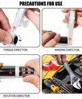 Instructions for using 4 Rolls Of 1/2 Inch By 32.8 Ft White Plumbers Tape For Pipe Thread Sealing And Leak Prevention In Home Plumbing