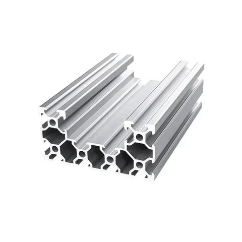 Top Shelf 4040 V Slot Aluminum Profile One Meter Long Double Groove Extrusion stacked for 3D printer and industrial applications.